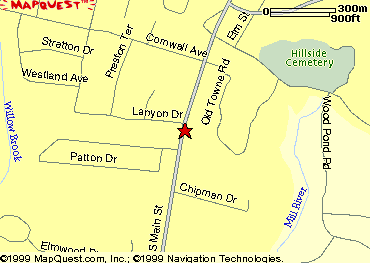 Map showing the location of the Adolescent & Family Counseling Center of Cheshire, CT