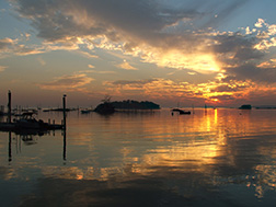 original photo of a sunset by Herb Rosenfield of the AFCCenter of Cheshire, CT.